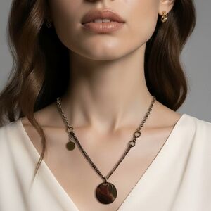 Asymmetrical Baublebar Nordstrom Clean Girl Minimalist Adjustable Gold necklace